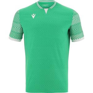 Macron Tureis Shirt Korte Mouw Heren - Groen / Wit | Maat: S