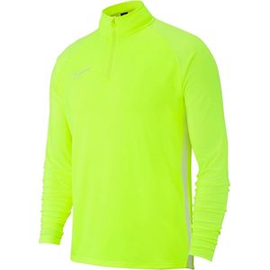 Nike Dry Academy 19 Drill Top Sportshirt - Maat L  - Unisex - geel/wit Maat 152/158
