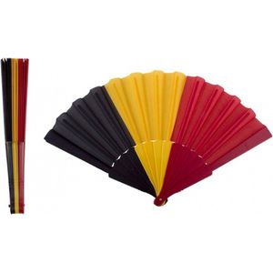 Waaier Belgische vlag - Handwaaiers