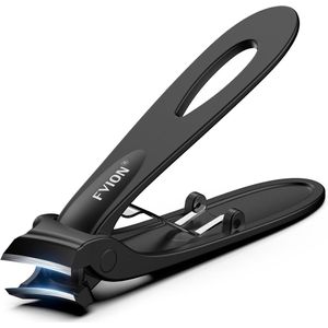 Nagelknipper voor Dikke Nagels - Brede Kaakopening - Zwart - Roestvrij Staal