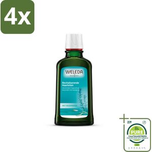 WELEDA - Haarlotion - Rozemarijn - 100 ml - Voordeelverpakking - 4 stuks - Haaruitval - Haargroei stimuleren