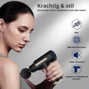 Massage Gun - Mini Massage gun - Massage Apparaat - Massage pistool - incl. 4 opzetstukken - Draadloos