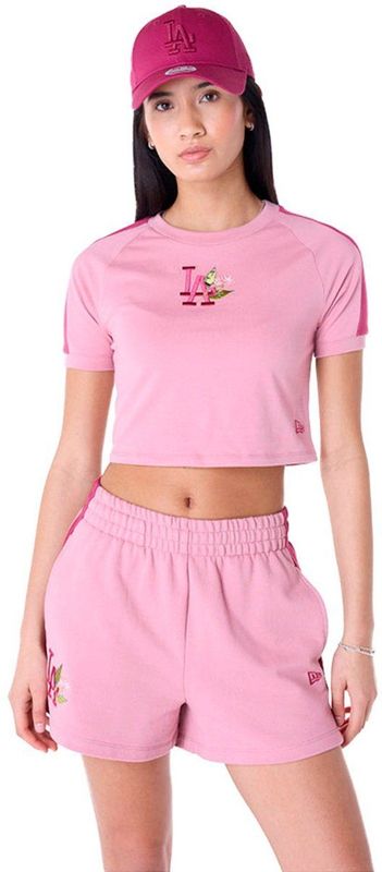 New Era - MLB Floral Crop - T-shirt - Roze - Korte Mouwen