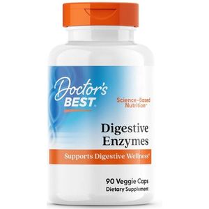 Doctor's Best - Spijsverteringsenzymen - 90 Plantaardige Capsules