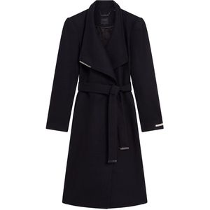 Rose Mid Length Wool Wrap Coat