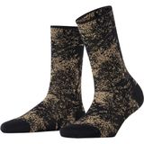 FALKE Dames Sokken Shiny W So wol eenkleurig 1 paar, Zwart Black 3000, 35-38