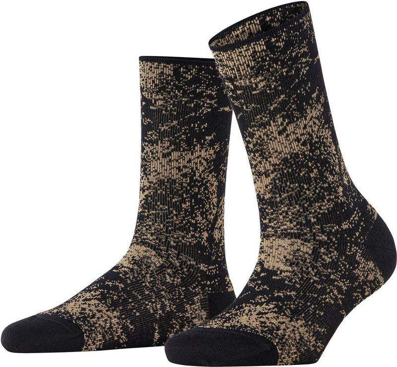 FALKE Dames Sokken Shiny W So wol eenkleurig 1 paar, Zwart Black 3000, 35-38