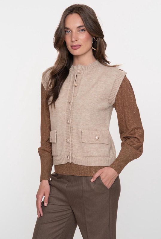 Geisha - 54530-14 - Pullover - Sand - Lurex