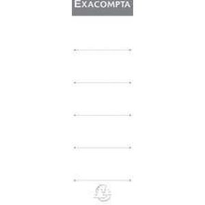 EXACOMPTA etiketten voor dossierruggen, 48 x 185 mm, wit