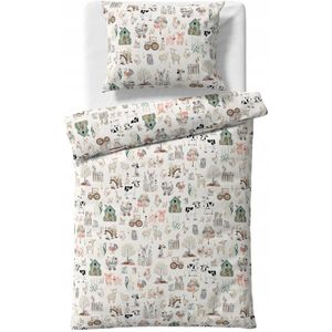 Baby Beddengoed Boerderij Beige Boho 100x135 cm
