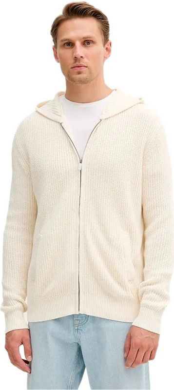 Guess - Rits-Trui - Wit - Herenmode - 100% Katoen