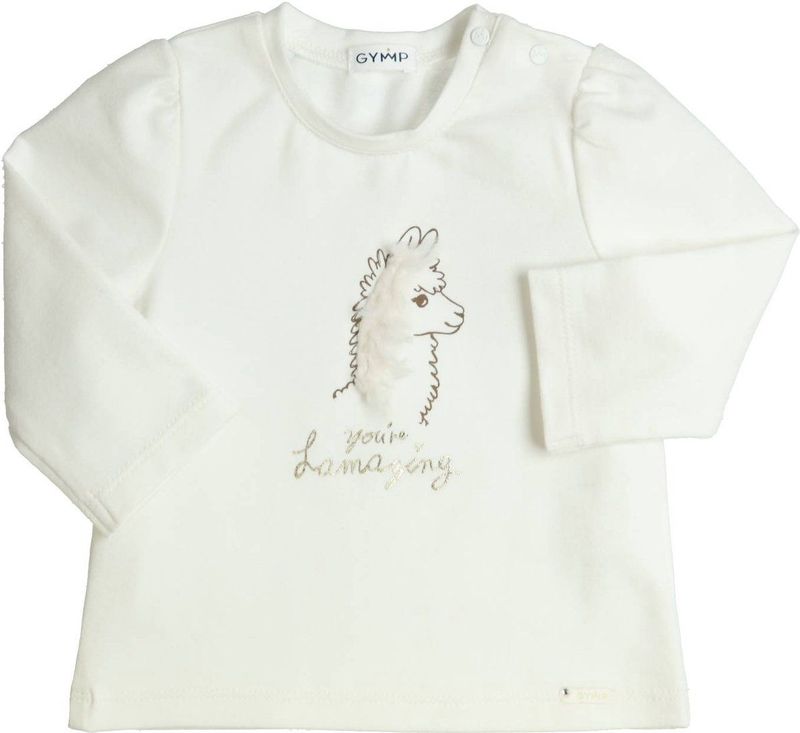 Gymp - Longsleeve Aerodoux You're Lamazing - Off White - maat 98