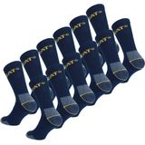 Caterpillar - Werksokken - Set van 12 Paar - Blauw, Zwart, Grijs, Wit - Versteviging Teen en Hiel