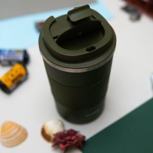 FLASKE Koffiebeker Coffee Cup - Moss - 380ml - RVS Koffiebeker to Go van 380ML