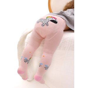 RobyKris Baby Trendy Maillot met zebra - Katoen - Roze - Maat 74-80