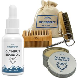 Beard Care System - 5 Delig - Baardverzorging Set - Baardolie, Baardbalsem, Baardkam, Baardborstel & Neushaarschaartje