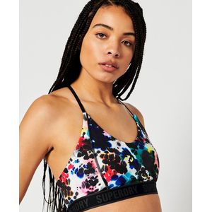 Superdry - Train Mid Impact - Sportbeha - Blauw - Vrouw