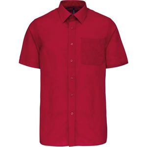 Herenoverhemd 'Ace' korte mouwen merk Kariban Rood maat 6XL