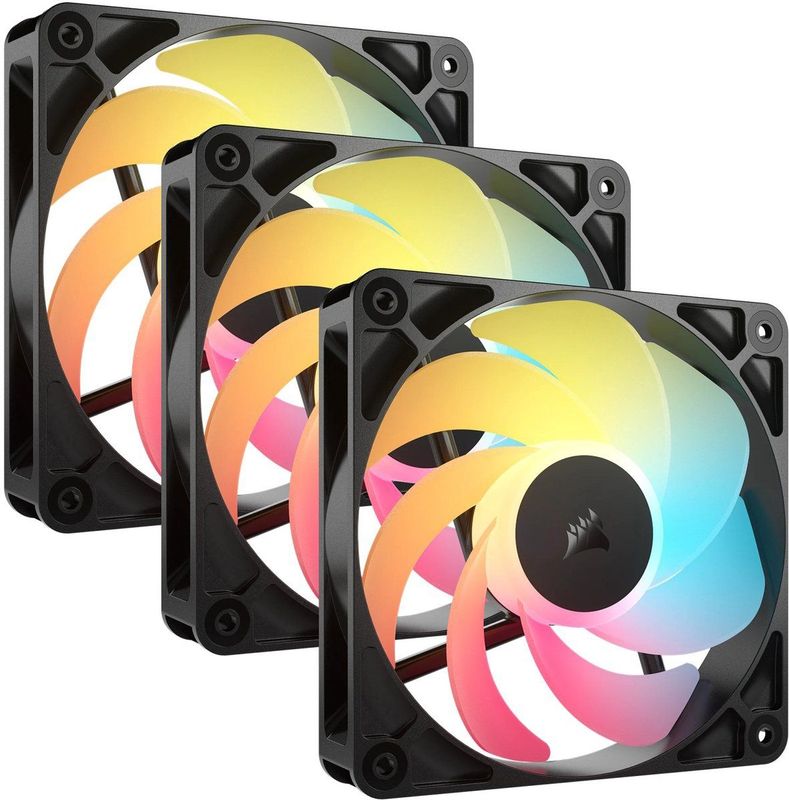Corsair - R5 120-R ARGB - PC Ventilator - Zwart - 120 mm - 3-pack