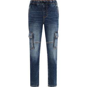 WE Fashion Jongens regular fit jeans met cargozakken