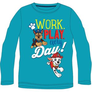 PAW Patrol Shirt - Petrol - Katoen - Maat 98
