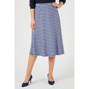 Damart - Rok warm stretch tricot - Dames - Blauw - XS