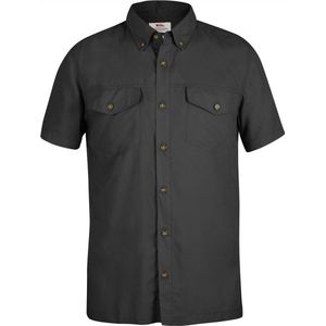 Fjallraven Abisko Vent Shirt SS - heren - blouse - korte mouwen - maat M - grijs