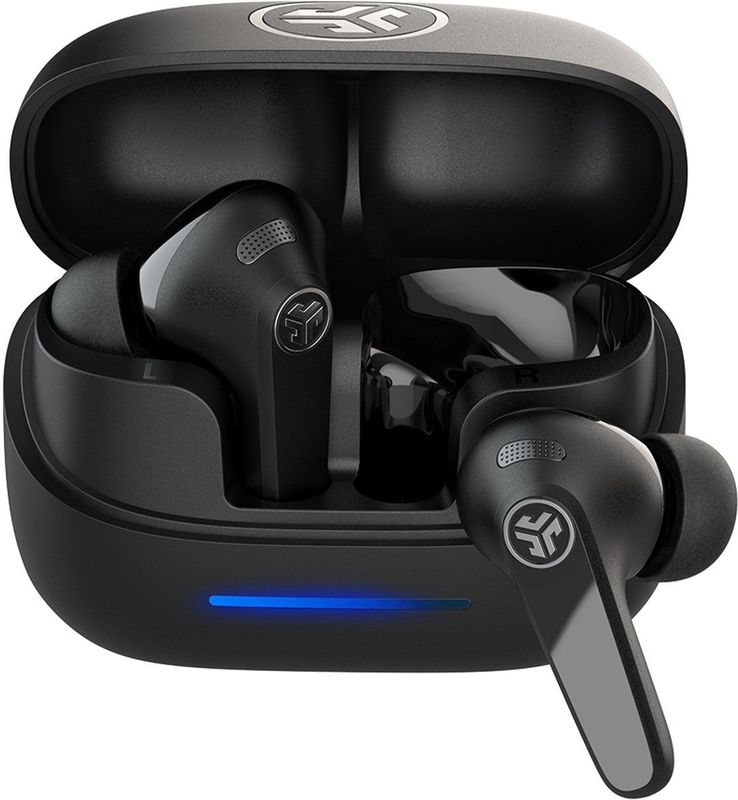 JLAB - JBuds Pods ANC - Draadloze Oortjes - Zwart - Bluetooth Multipoint - Hybrid Active Noise Cancelling