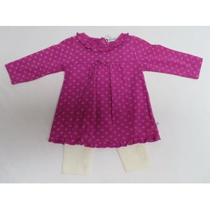 Ensemble - Jurk + Legging - Meisje - Lila / creme - 1 maand 56