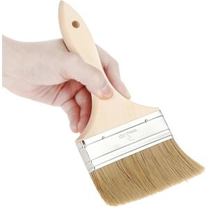 Platte kwast voor hout buiten lak verf olie meubelverf schilderen acrylverf vlakkwast oilieborstel.