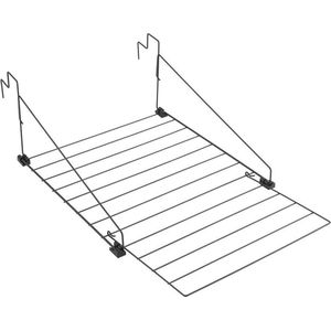 Tomado Metaltex - Den Haag Radiator/Balkon Droogrek - 9m Drooglengte - Mat Zwart