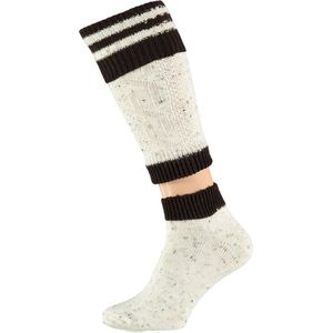 Apollo - Tiroler kousen en beenwarmer - Tiroler set - Multi beige - Maat 39/42 - Tiroler outfit - Tiroler sokken - Feestartikelen - Oktoberfest sokken