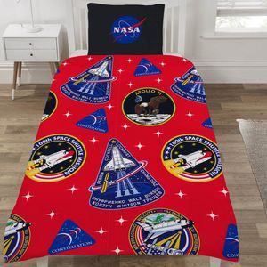 NASA Dekbedovertrek Mission Patches - Eenpersoons - 135 x 200 cm - Poly-cotton