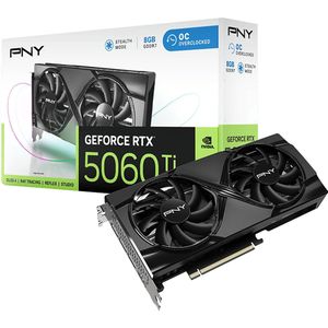 PNY - RTX5060 TI VERTO OC - Videokaart - Zwart - 8GB GDDR7
