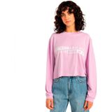 Billabong Easy Days T-shirt Met Lange Mouwen Roze M Vrouw