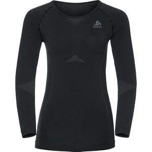 Odlo Shirt L/S Crew Neck Evolution Light Sport ondershirt Dames - Zwart