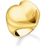 Thomas Sabo - Ring - Gerecycled Zilver - Geel Goud Verguld - 18 Karaat
