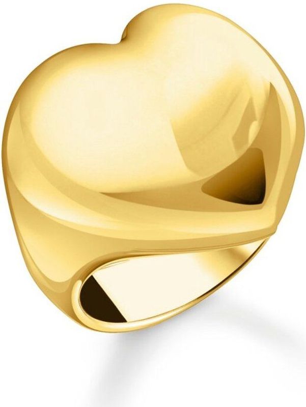 Thomas Sabo - Ring - Gerecycled Zilver - Geel Goud Verguld - 18 Karaat