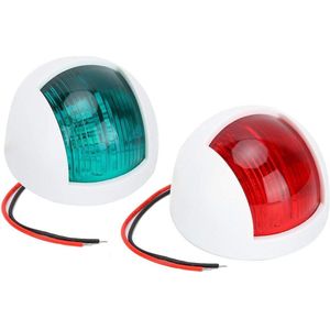 Bootnavigatielicht - afgerond waterbestendig 12V stadslicht - Rood en groen LED-navigatiewaarschuwingslicht .
