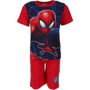 Spiderman pyjama - maat 128 - Spider-Man shortama rood