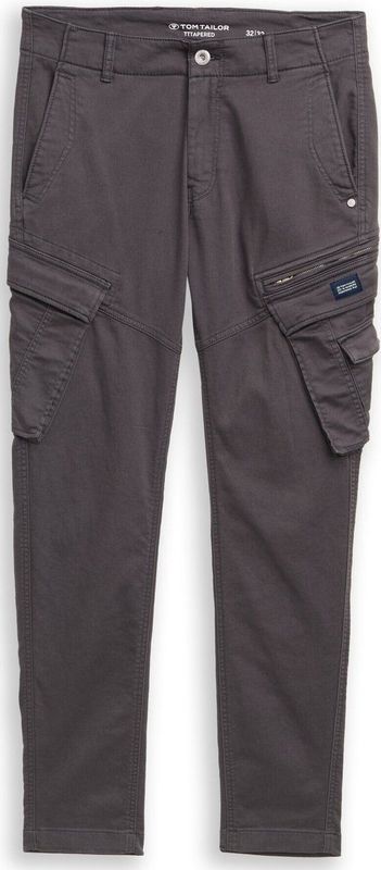 Tom Tailor - TAPERED SWEAT CARGO - Cargobroek - Grijs