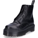 Dr. Martens Sinclair Leren Platformlaarzen Met Krokodilreliëf Schoenen in Zwart, Grootte: 36