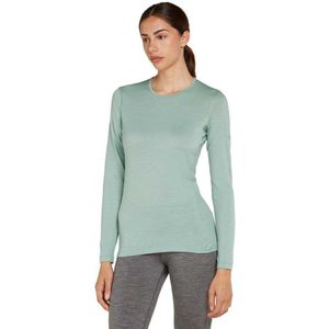 Icebreaker 200 Oasis Basislaag - Lange Mouwen - Zwart - 100% Merinowol - 183 g