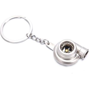 VCTparts® Grijze Turbo Sleutelhanger Mat Zilver / Grijs - Aluminium