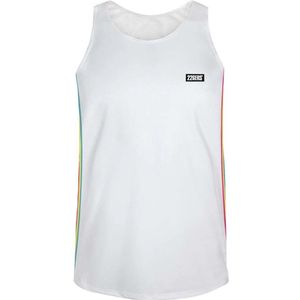 226ers Side Slim Flag Mouwloos T-shirt Wit S Man,Vrouw