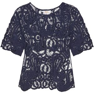 usha - Fashion Look Collection - Blouse - Ajourpatroon - Korte Mouwen