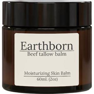 Earthborn® Beef Tallow - Crème 60 ML- Collageen - 100% Natuurlijk - Jojoba Olie - Handgemaakt - Vitamine A, D, E en K2 - Dagcréme