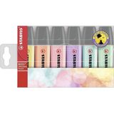 STABILO BOSS ORIGINAL Pastel - Markeerstift - Markeren Met Pastelkleuren - Etui Met 6 Kleuren