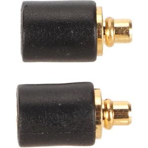 2 Stuks Vervanging MMCX Kabeladapter - Aangesloten op MMCX Vrouwelijke Hoofdtelefoon - IE300 IE600 IE900 N30 N40 N5005 (Zwart) .