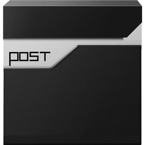 AREBOS Moderne brievenbus | muurbrievenbus | met krantenvak incl. + 2 sleutels